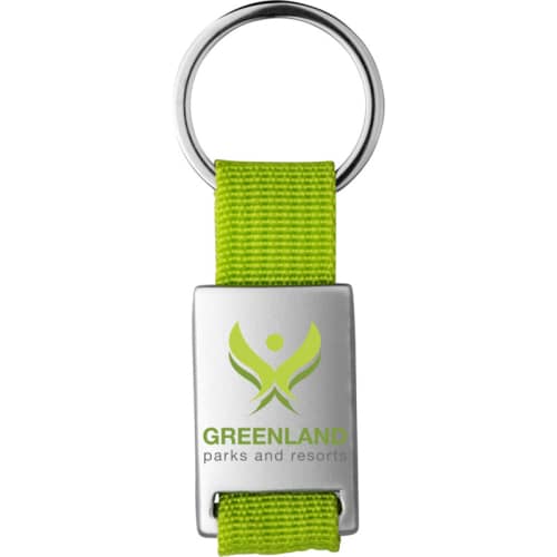 Alvaro Keyrings in Lime/Silver