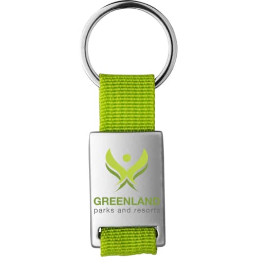 Alvaro Keyrings in Lime/Silver