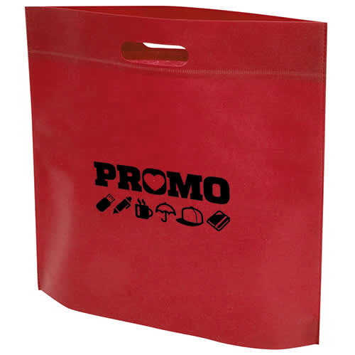 Custom Printed Exhibition Shopper Tote Bag in Red by Total Merchandise