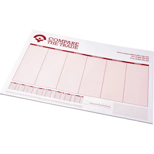 25 Sheet A3 Desk Pads in White