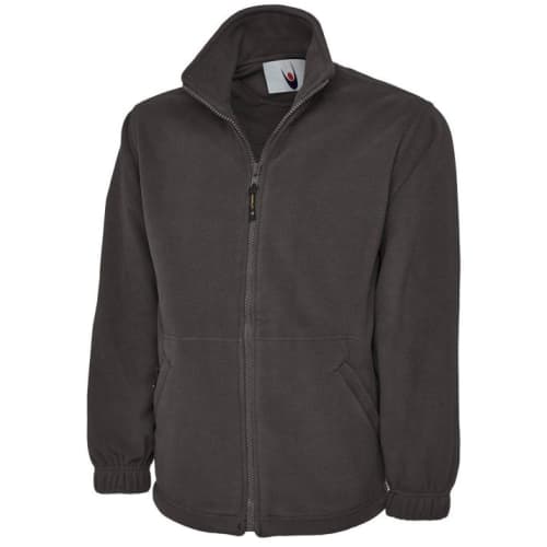 Zipped Fleece Jackets in Charcoal