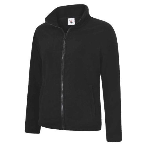 Ladies' Zipped Fleece Jackets in Black