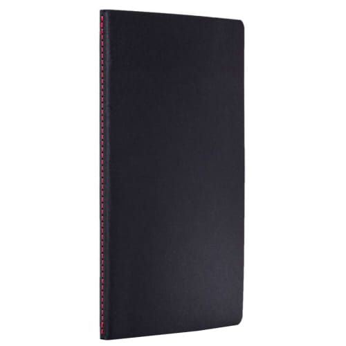 Red Stitched Ruled Medium Card Cover Notebooks from Total Merchandise