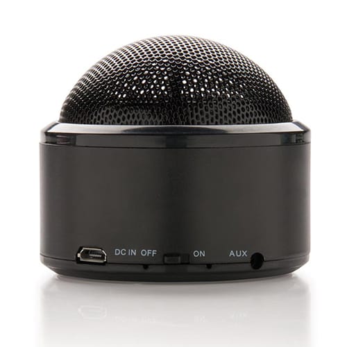 Custom promotional Wireless Dome Speakers in black from Total Merchandise