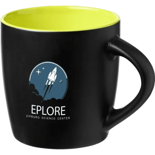 Two Tone Rivera Mugs in Black/Lime