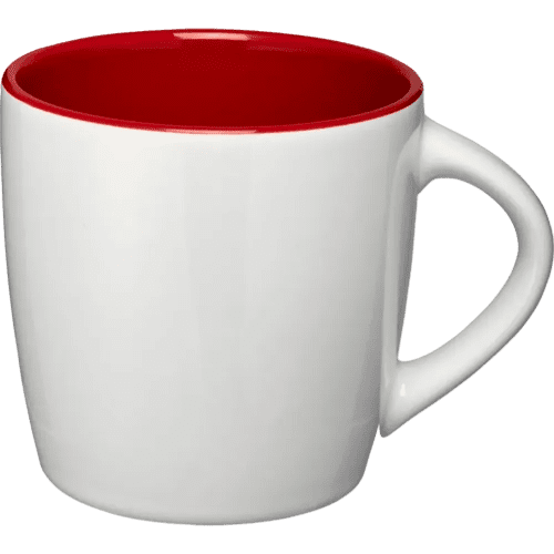 Two Tone Aztec Mugs in White/Red
