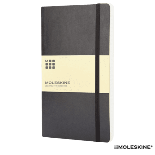 Large Moleskine Soft Cover Plain Notebook in Black