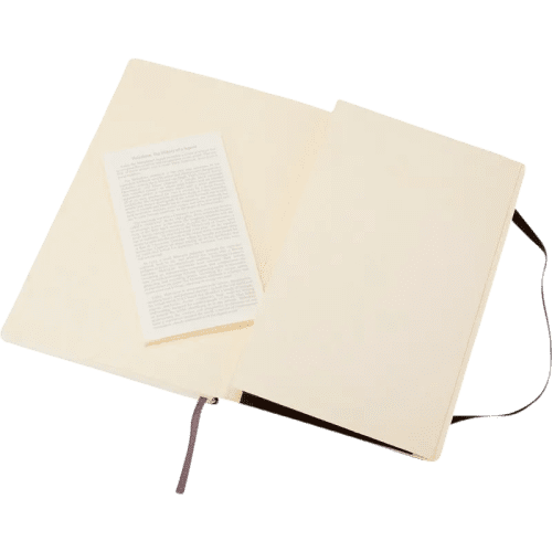 Large Moleskine Soft Cover Plain Notebook