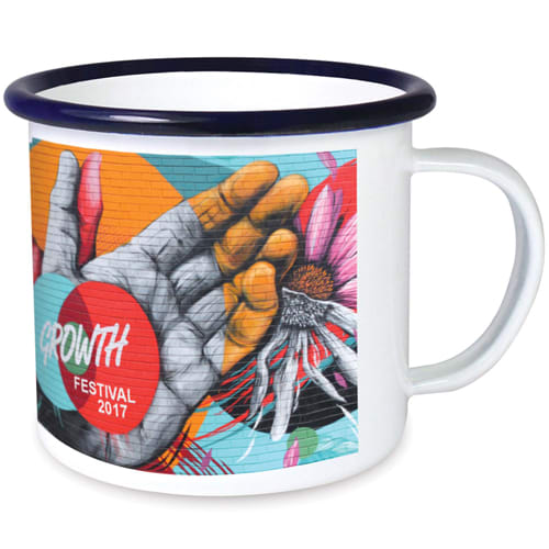 Promotional Premium Full Colour Enamel Mugs for Company Merchandise