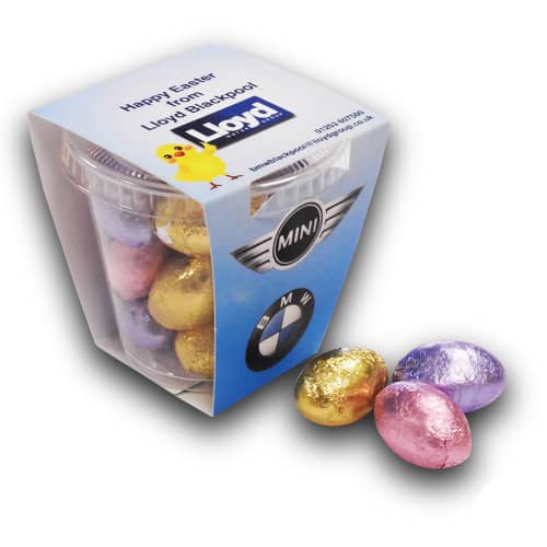 Foiled Chocolate Egg Tiny Tubs