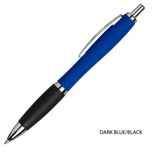 Soft Feel Curvy Ballpens in Dark Blue/Black