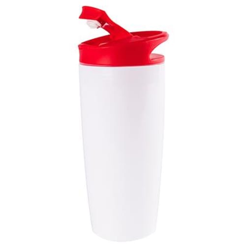 Promotional Fruit Infuser Drink Bottles in White/Red by Total Merchandise