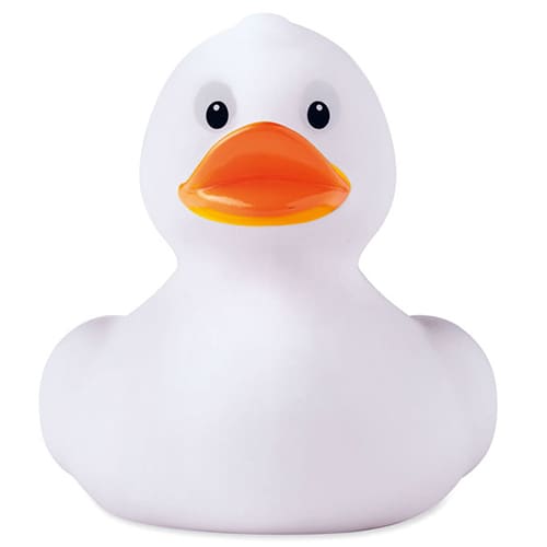 Custom branded Plastic Toy Ducks in white from Total Merchandise