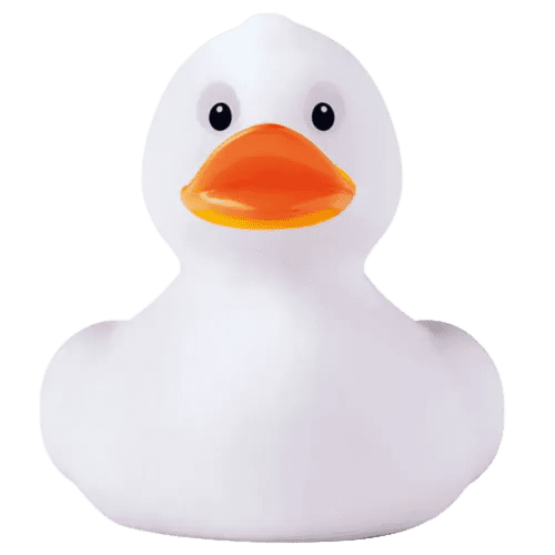 Custom branded Plastic Toy Ducks in white from Total Merchandise