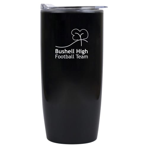 Custom Printed Ivan Cold Drinks Tumbler in Black from Total Merchandise