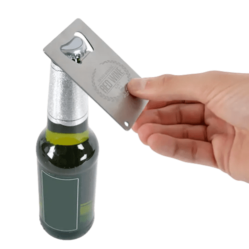 Engraved Bottle Opening Cards for Campaign Merchandise