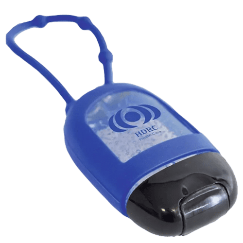 Promotional 30ml Oval Hand Sanitisers in blue from Total Merchandise