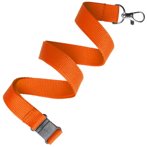 25mm Polyester Lanyards in Orange 021