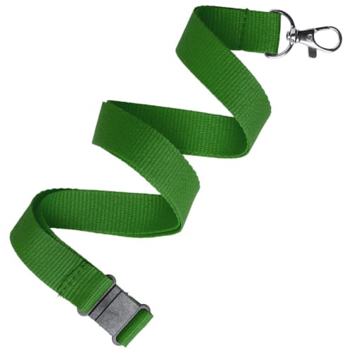 25mm Polyester Lanyards in Green 356