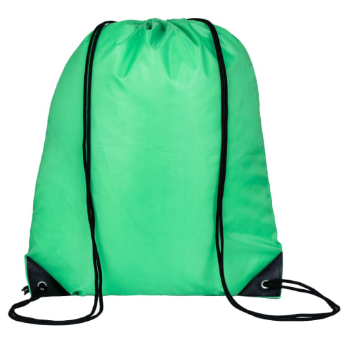 UK Printed Everyday Drawstring Bags in Light Green from Total Merchandise