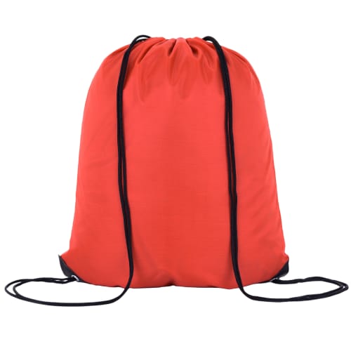 Custom Printed Everyday Drawstring Bags in Orange from Total Merchandise