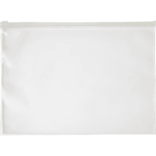 Custom branded A4 Transparent PVC Document Bags in clear from Total Merchandise