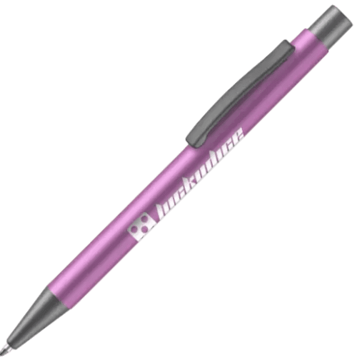 Personalised Ergo Aluminium Ballpens in Pink from Total Merchandise