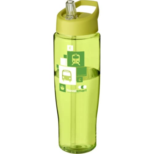 700ml Tempo Spout Lid Sports Bottles in Lime