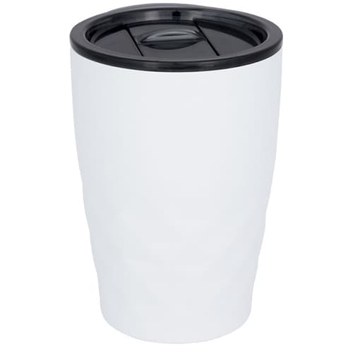 White colour copper vacuum insulated tumbler from Total Merchandise