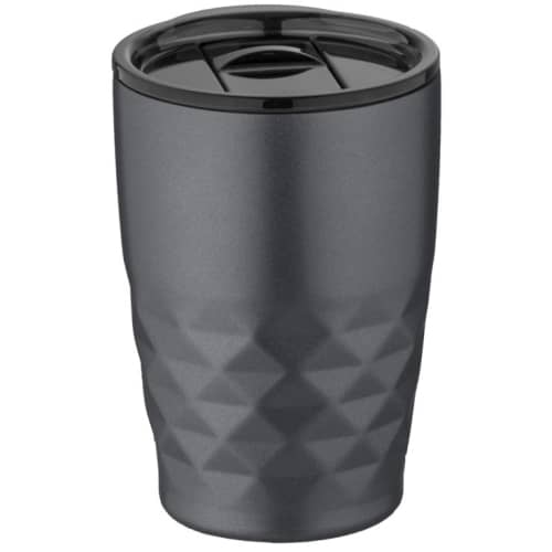 Geo Insulated Take Out Cups in Grey