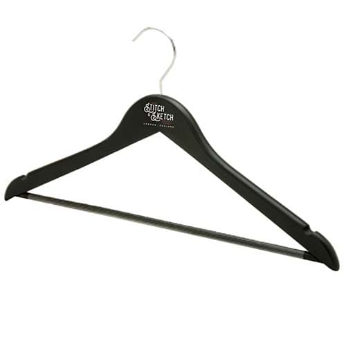 Matt Black Wooden Coat Hangers prices are upon application