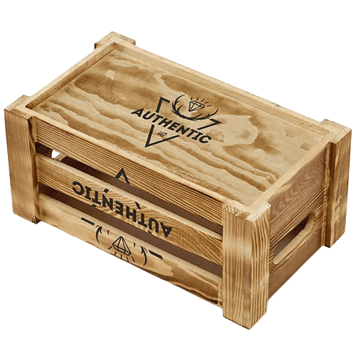 Branded Wood Crate for Exhibitions