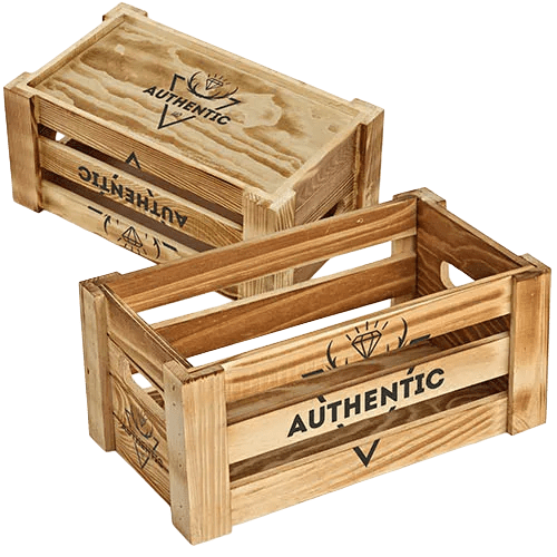 Printed Wood Baskets for Campaign Merchandise