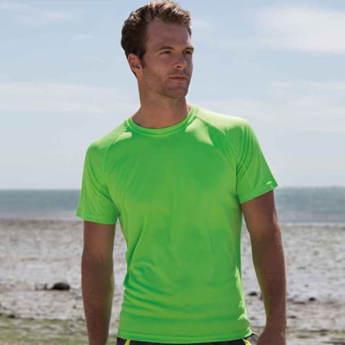 Spiro Performance Aircool T-Shirt in Lime Green