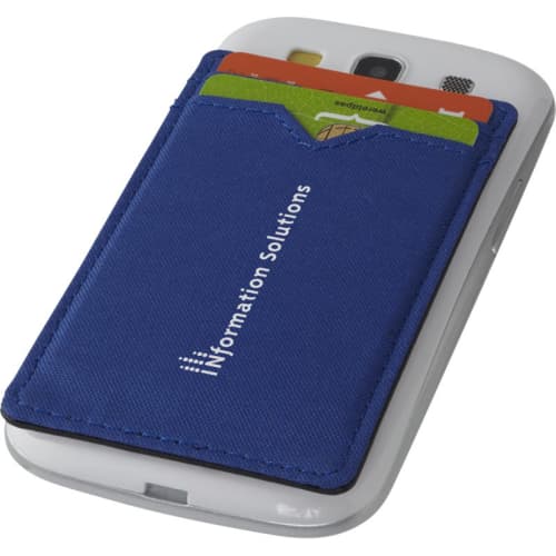 Sticky RFID Phone Card Holders in Royal Blue