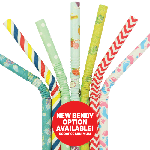Printed Eco Paper Straws