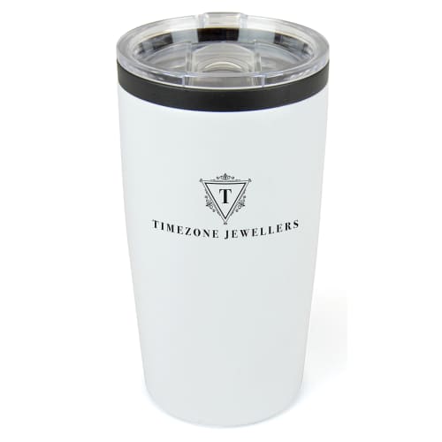 Promotional 550ml Double Walled Steel Tumblers in gunmetal colour from Total Merchandise