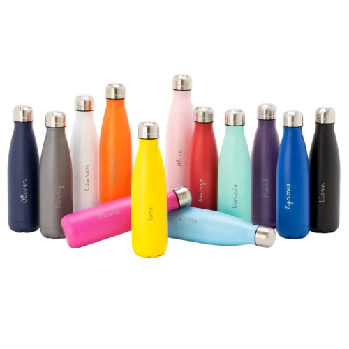 Oasis Stainless Steel Water Bottles in a choice of 13 powder-coated colours from Total Merchandise
