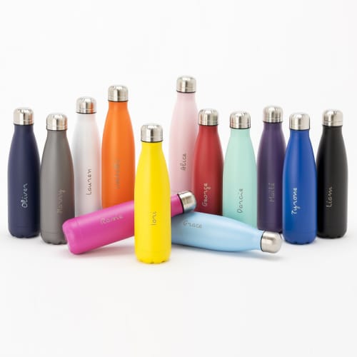 Oasis Stainless Steel Water Bottles in a choice of 13 powder-coated colours from Total Merchandise