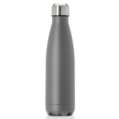 500ml Stainless Steel Premium Thermal Bottles in Powder Coated Gun Metal Grey