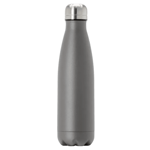 500ml Stainless Steel Premium Thermal Bottles in Powder Coated Gun Metal Grey