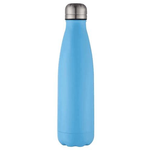 500ml Stainless Steel Premium Thermal Bottles in Powder Coated Light Blue