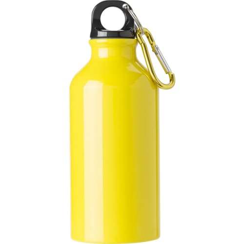 Custom Promotional 400ml Aluminium Water Bottles in yellow from Total Merchandise