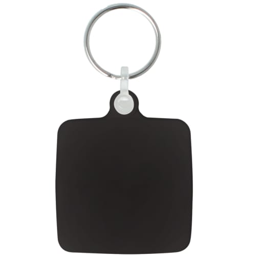 Black Branded Eco Keyrings Printed with Your Company Logo