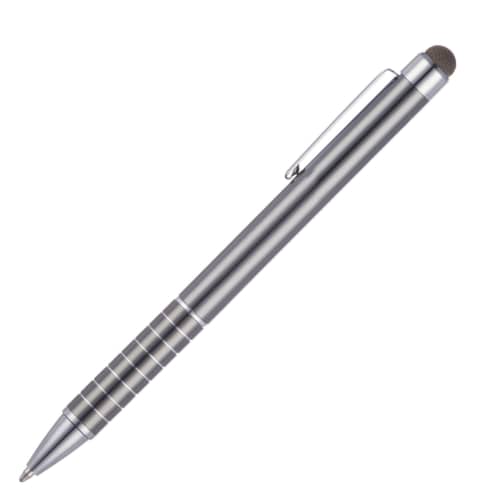 Gun metal promo Stylus ballpen for marketing giveaways