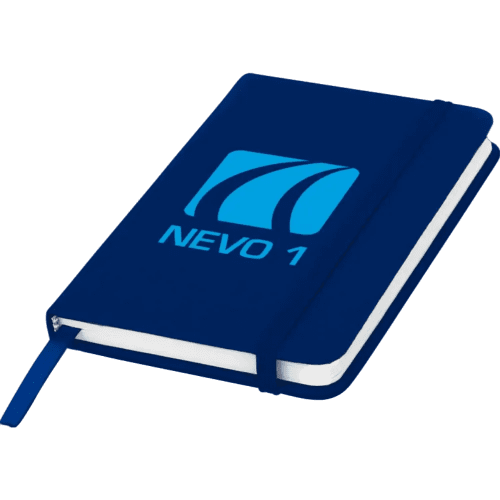 A6 Budget Soft Touch Notebooks in Navy