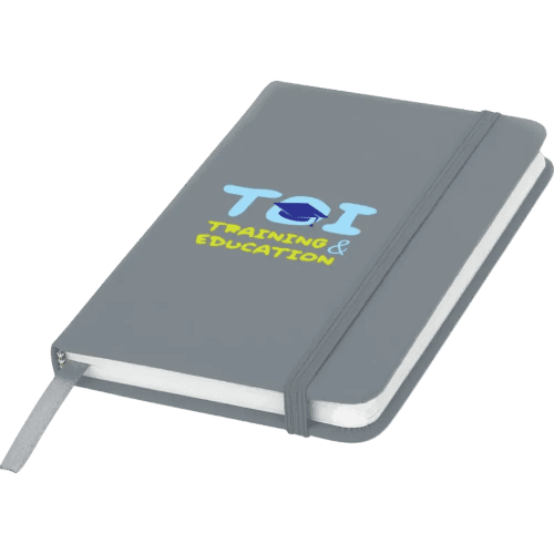 A6 Budget Soft Touch Notebooks in Silver
