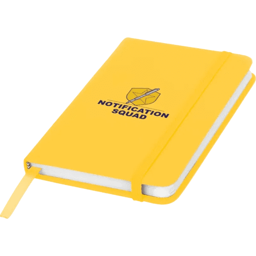 A6 Budget Soft Touch Notebooks in Yellow