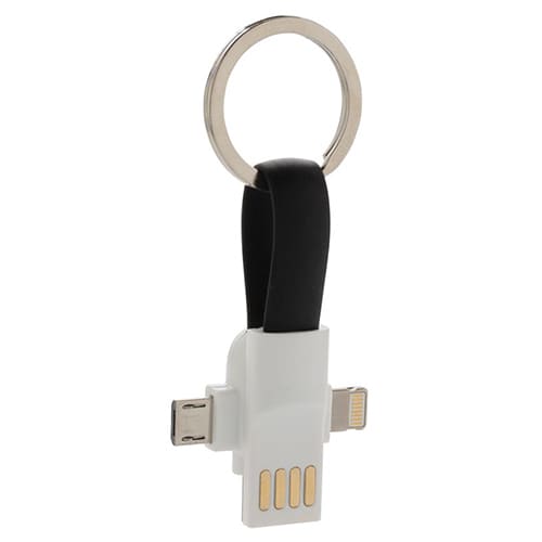 3 in 1 USB Adaptor Cables in Black