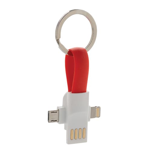 3 in 1 USB Adaptor Cables in Red